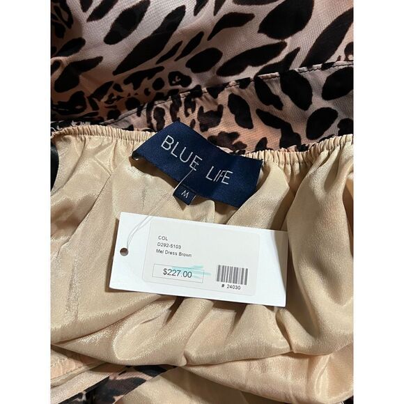 Blue Life Mel Sexy Animal Print Mini Dress Long Sleeves Size Medium - Picture 3 of 3